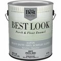 All-Source Best Look 1 Gal. White Heavy-Duty Acrylic Latex Satin Porch & Floor Enamel W39W00601-16
